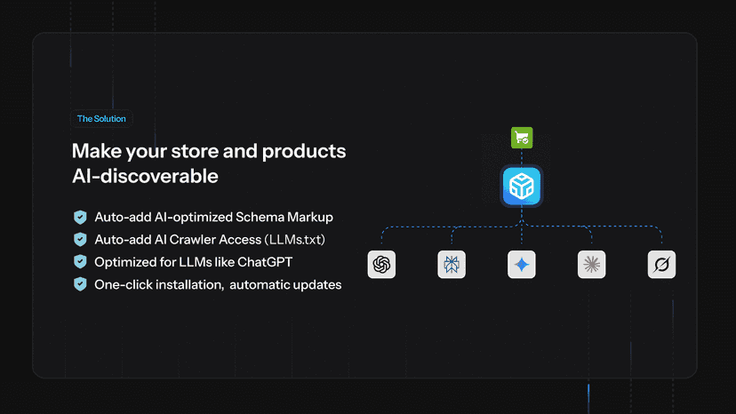 Optimize schema and crawler access (LLMs.txt) for AI