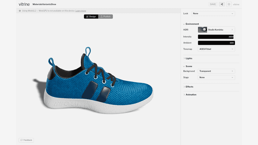 vitrine editor