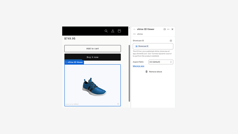 Theme integration with a block