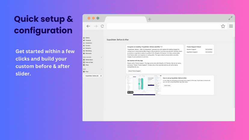 SuperSlider: App setup and configuration