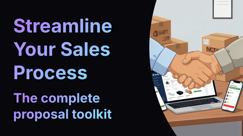 Streamline your sales process. The complete proposal toolkit