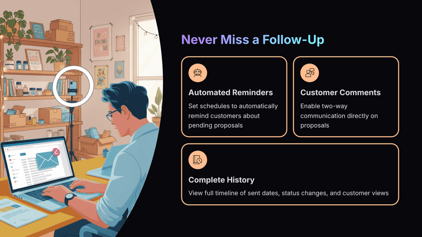benefits of proposal auto reminders and history