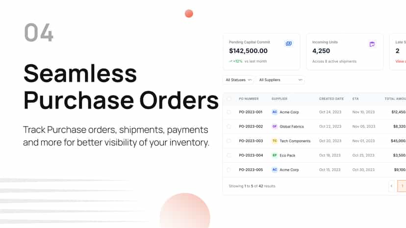 Seamless Purchase Orders