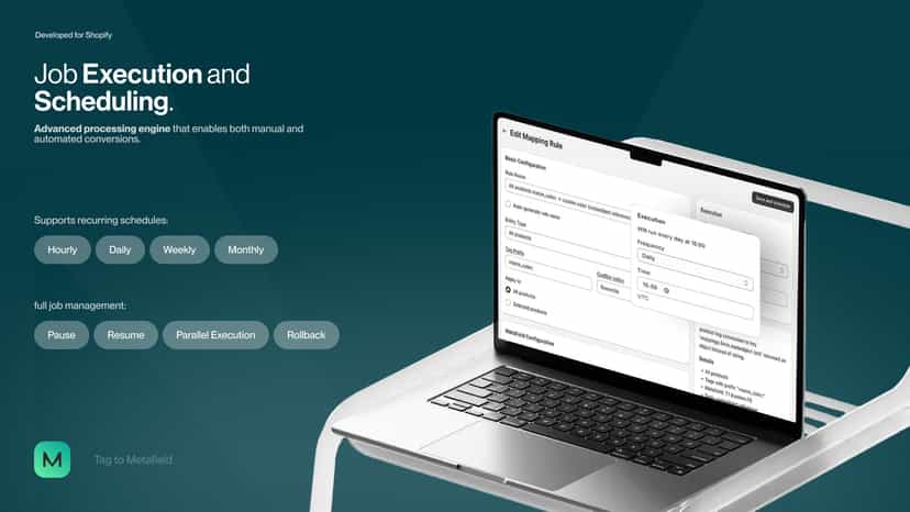 T2M: Tag to metafields - job execution and scheduling