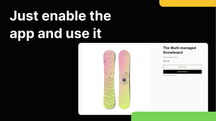 Just enable the app and use it