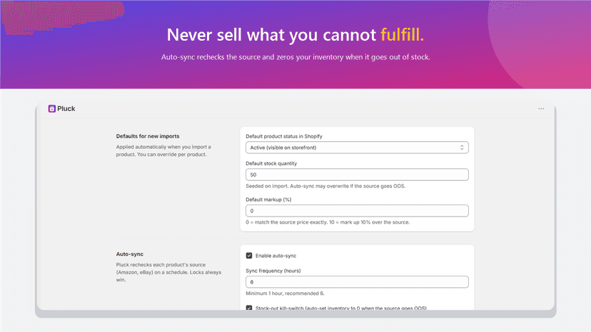 Stock-out kill-switch zeros your inventory when source is OOS