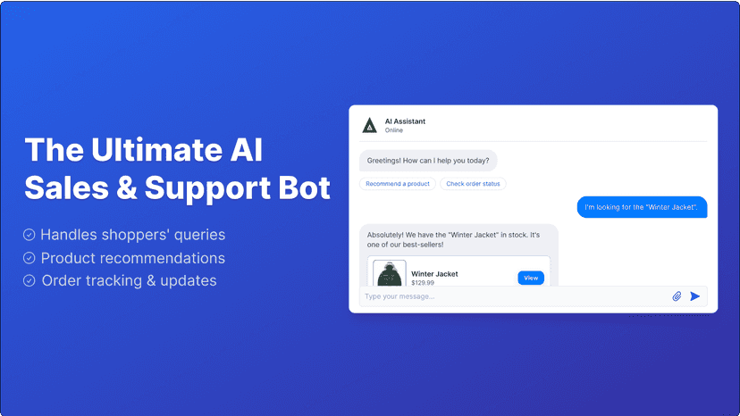 AI Chatbot & Sales Bot by Meetanshi