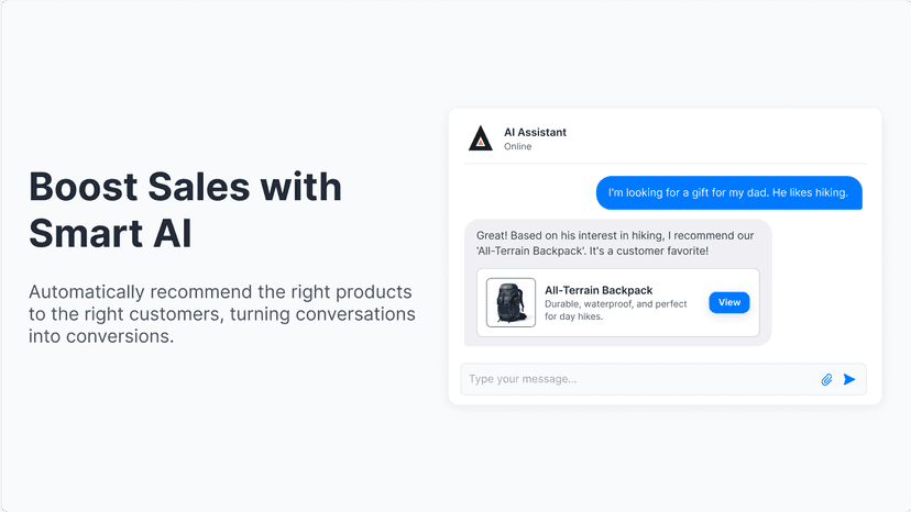 Boost sales with AI Chatbots
