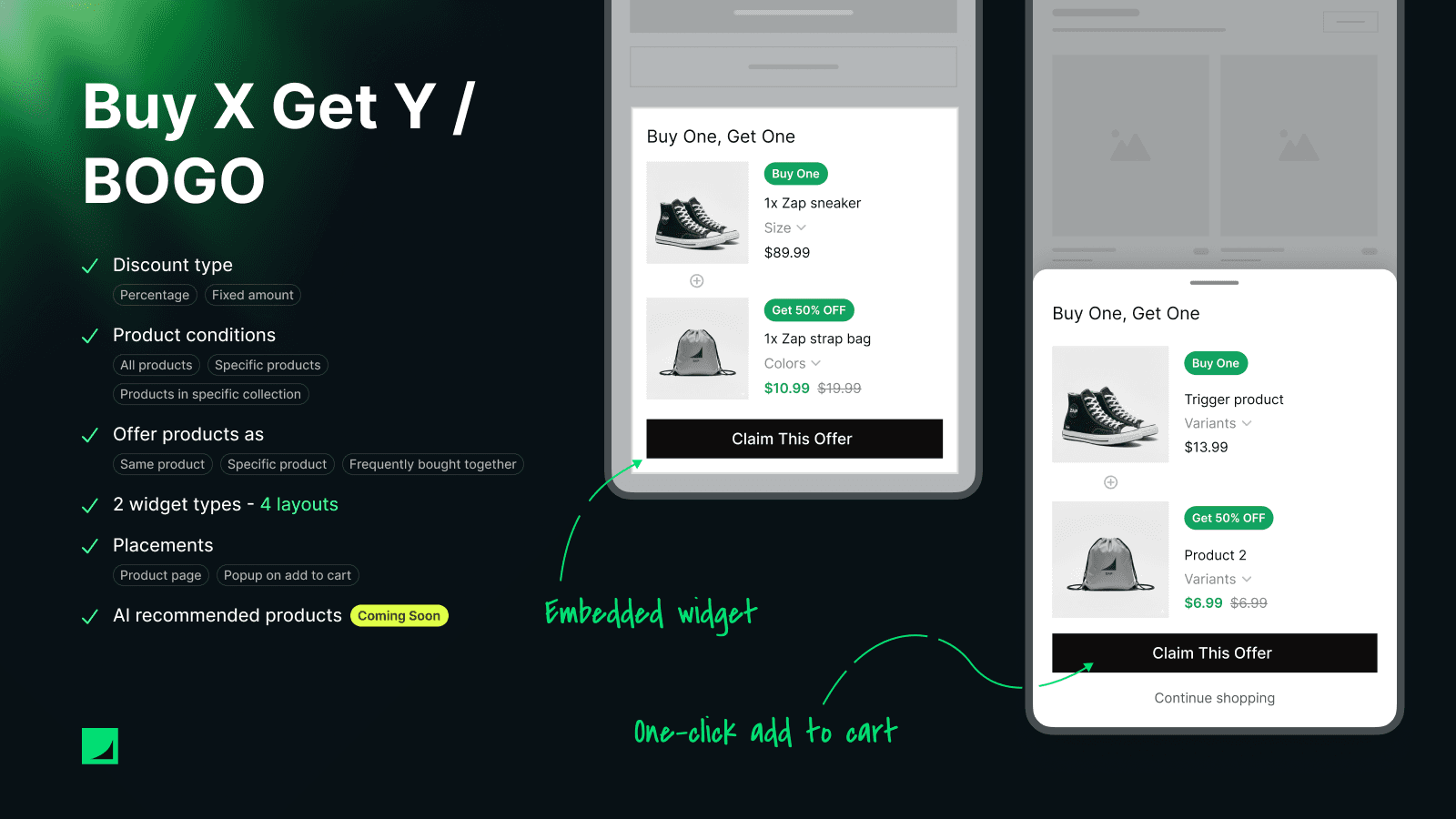 BOGO BXGY Buy One Get One Buy X Get Y