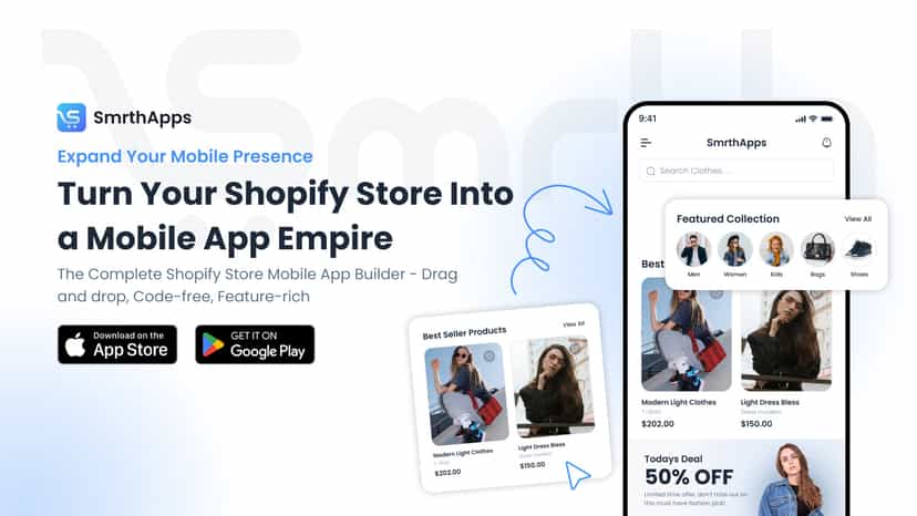 The Complete Shopify Store Mobile App Builder | Drag and Drop