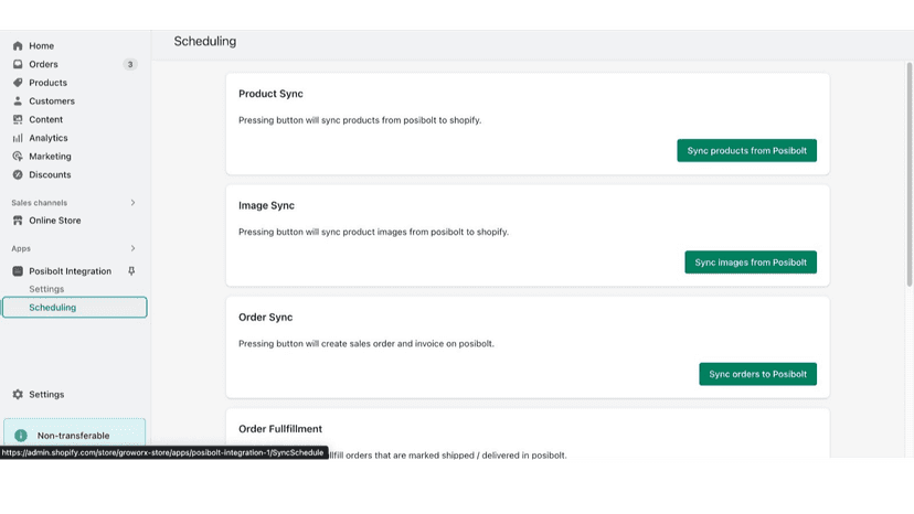 Scheduling and syncing your products using Posibolt Integration