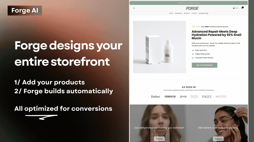 AI that designs your entire storefront