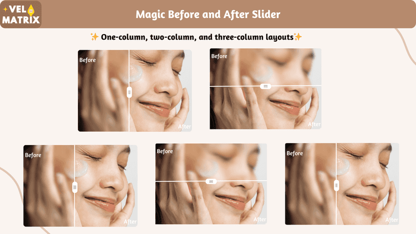 Three Types of Before and After Slider Layouts