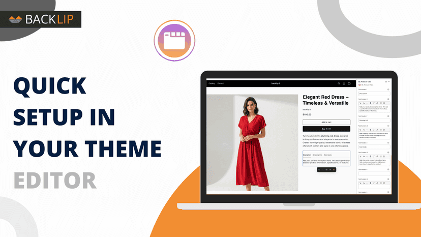 BL Product Tabs - Quick Setup In Your Theme Editor
