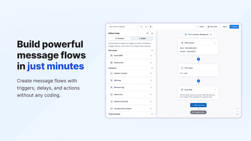 build message flows