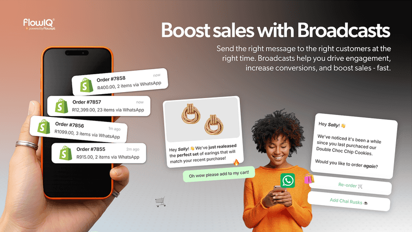 Boost sales with broadcasts