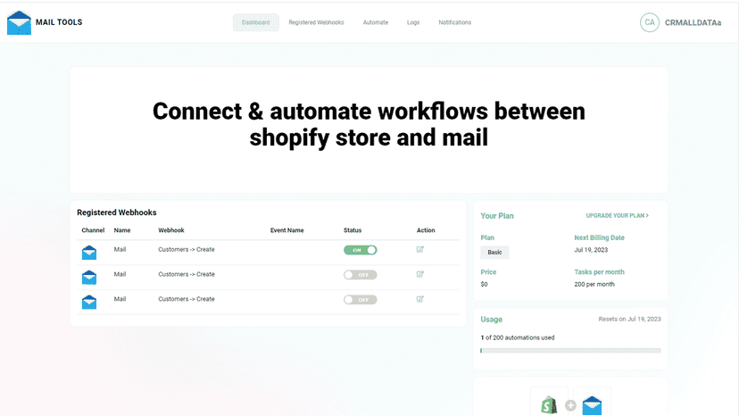 Mail Connector App
