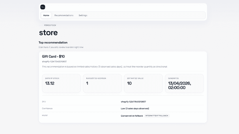 Home page