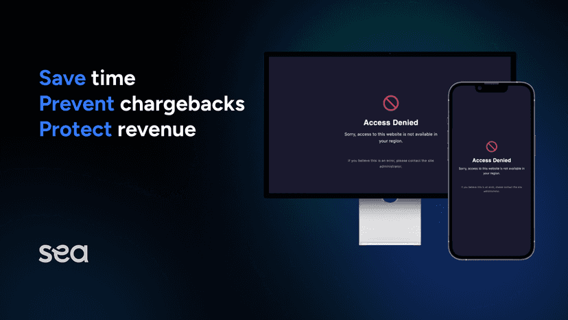 SEA app blocking restricted visitors on desktop and mobile