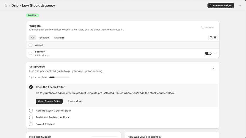 App home page