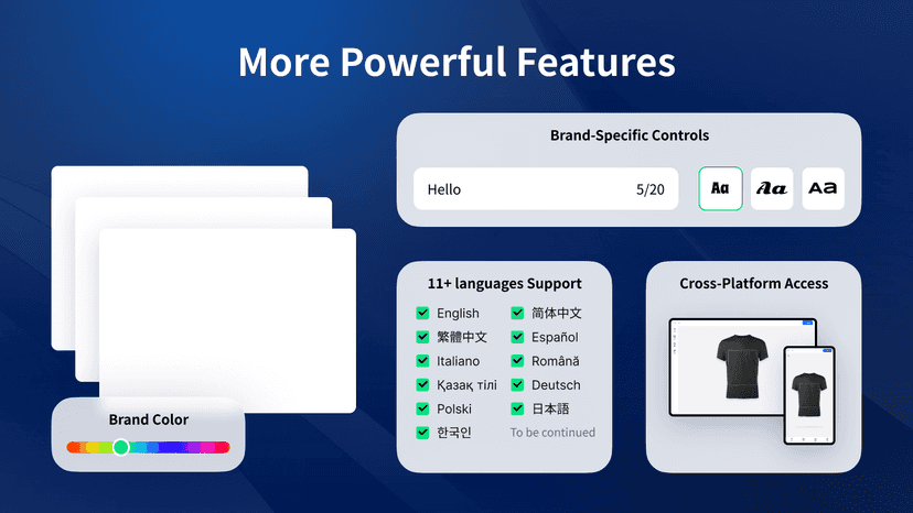 Flexible, brand‑ready, and built to scale across platforms.