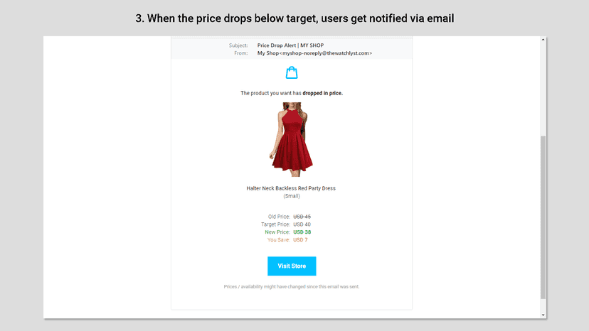 3 Price drop