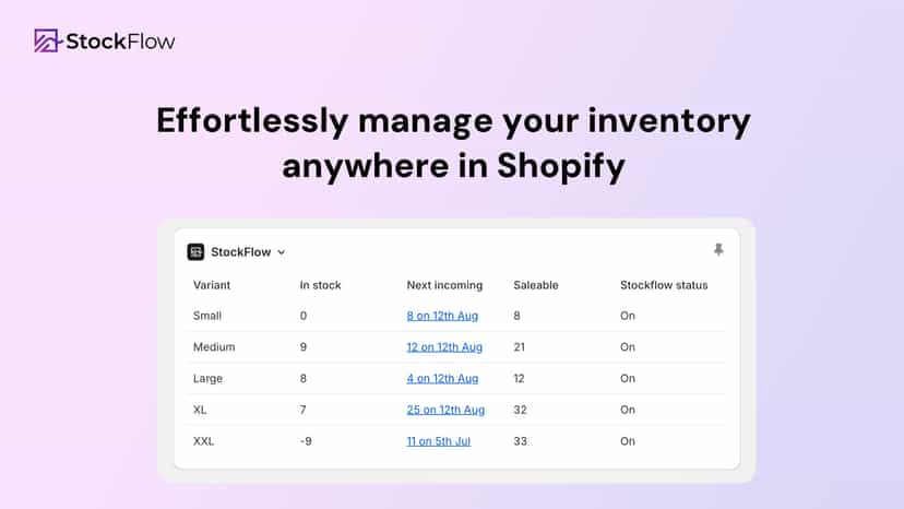 Effortlessly manage your inventory