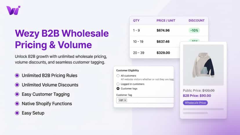 B2B Wholesale Pricing & Volume Discounts App