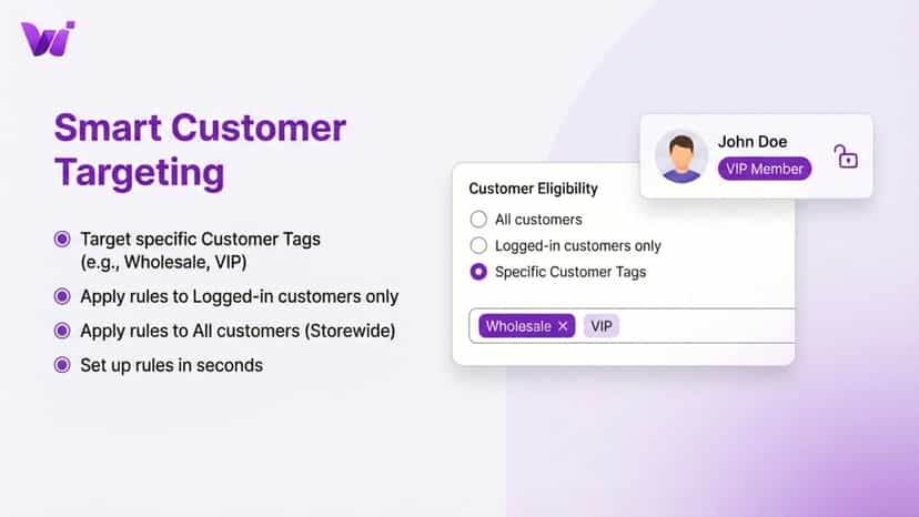 Restrict pricing by customer tags and login status