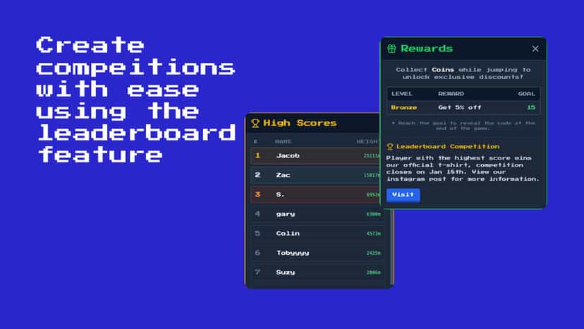 Create competitions with leaderboard