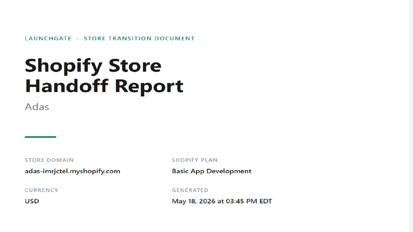 The report