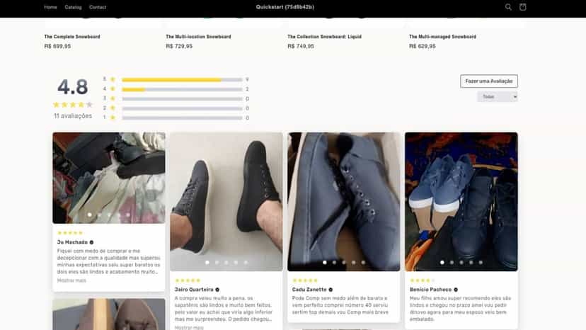 Review Widget of Customer Reviews