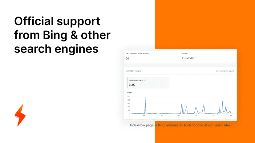 Official support from Bing & other search engines