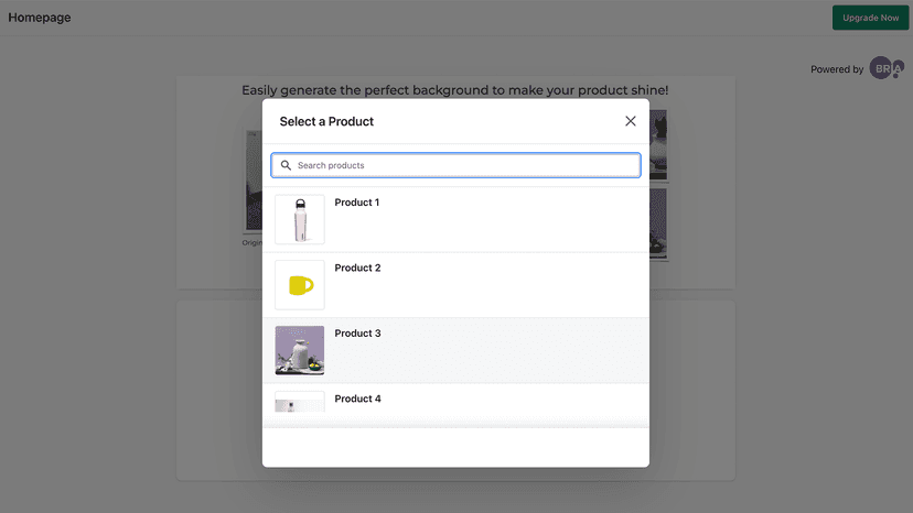 Select a Product