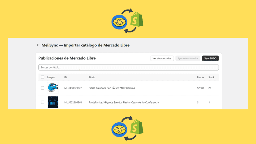 Selecciona e importa