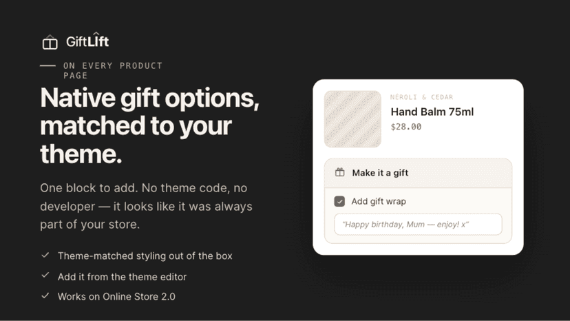 theme-matched, no code