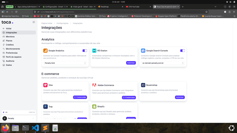 our integrations page