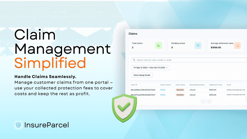 Easy claim handling with Insure Parcel Protection
