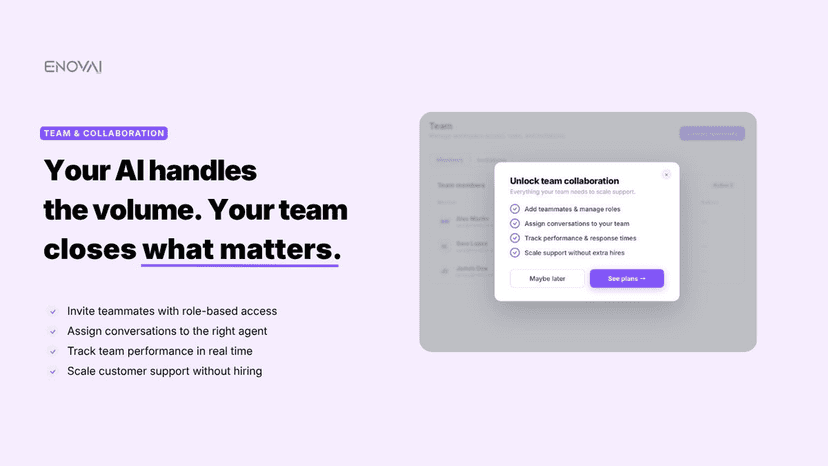Your AI Handles Volume. Your Team Closes Deals.