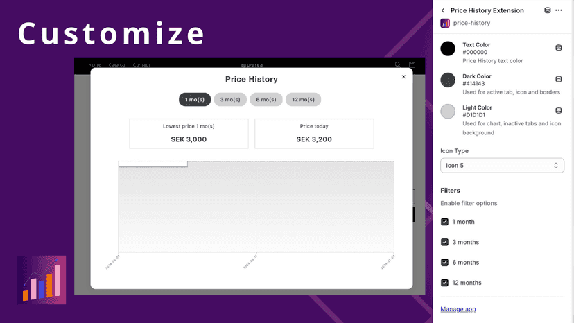 Theme app extension with Customizable settings