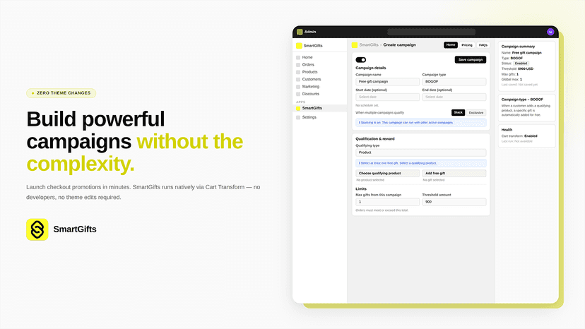 Build powerful campaigns without the complexity.