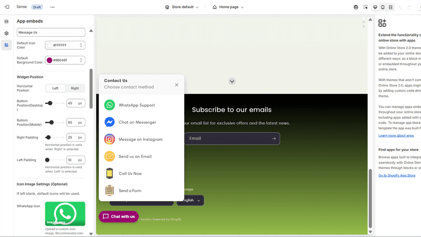 multi chat button
