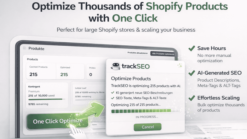 AI Shopify SEO tool optimizing thousands of products