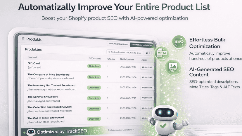 AI Shopify SEO tool for bulk product optimization