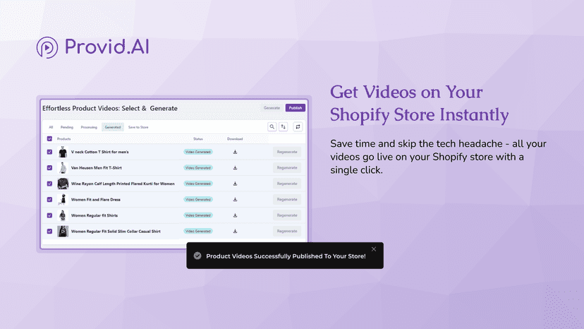 Get Videos on Your Shopify Store Instantly