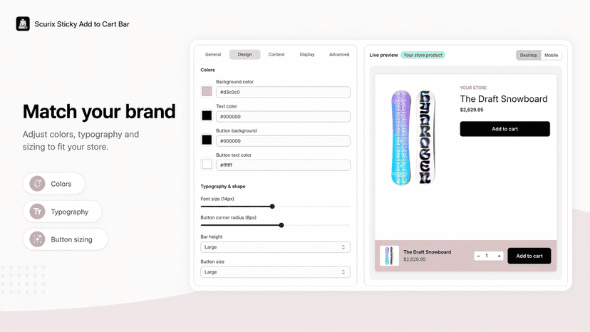 match your brand