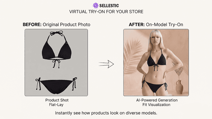 AI Fidelity Check: Flat-Lay Dress vs. Chic Model Photoshoot