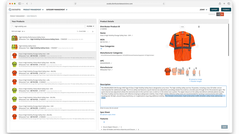 Push data, images and edits directly from DDS to your store