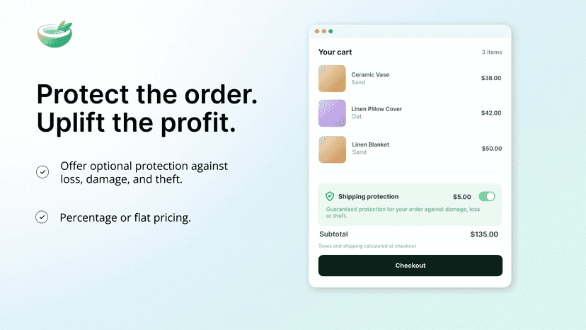 Protection order. Uplift profit. Shipping Protection Upsell.