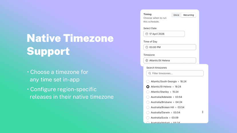 Native timezone support